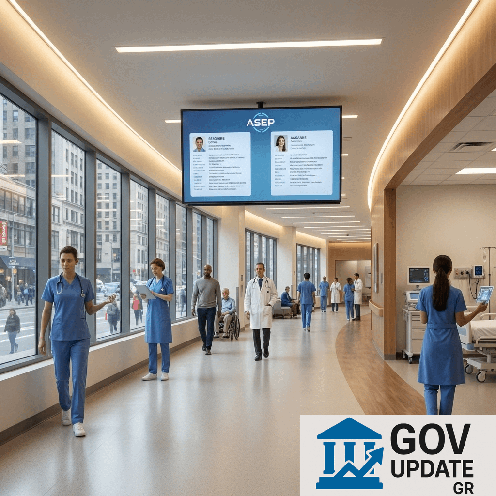 Η προκήρυξη 1Κ/2026 του ΑΣΕΠ για 510 θέσεις εργασίας στην Υγεία.