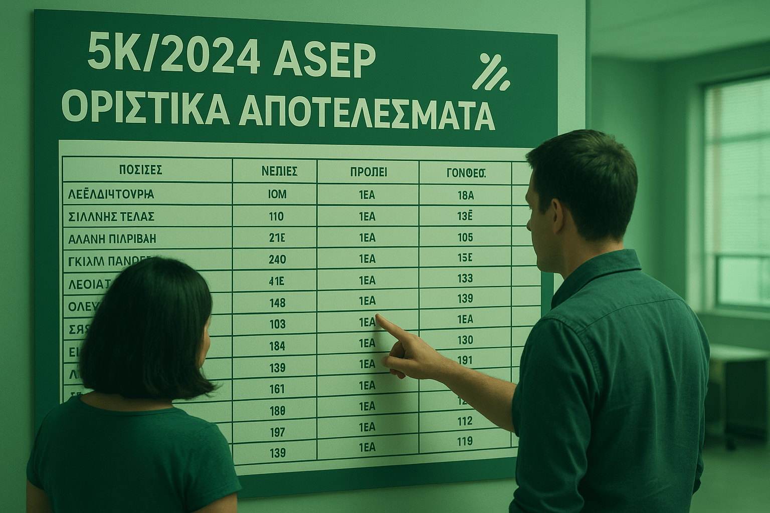 Οδηγός οριστικών αποτελεσμάτων για προκήρυξη 5Κ/2024 ΑΣΕΠ κατηγορία ΠΕ ένσταση