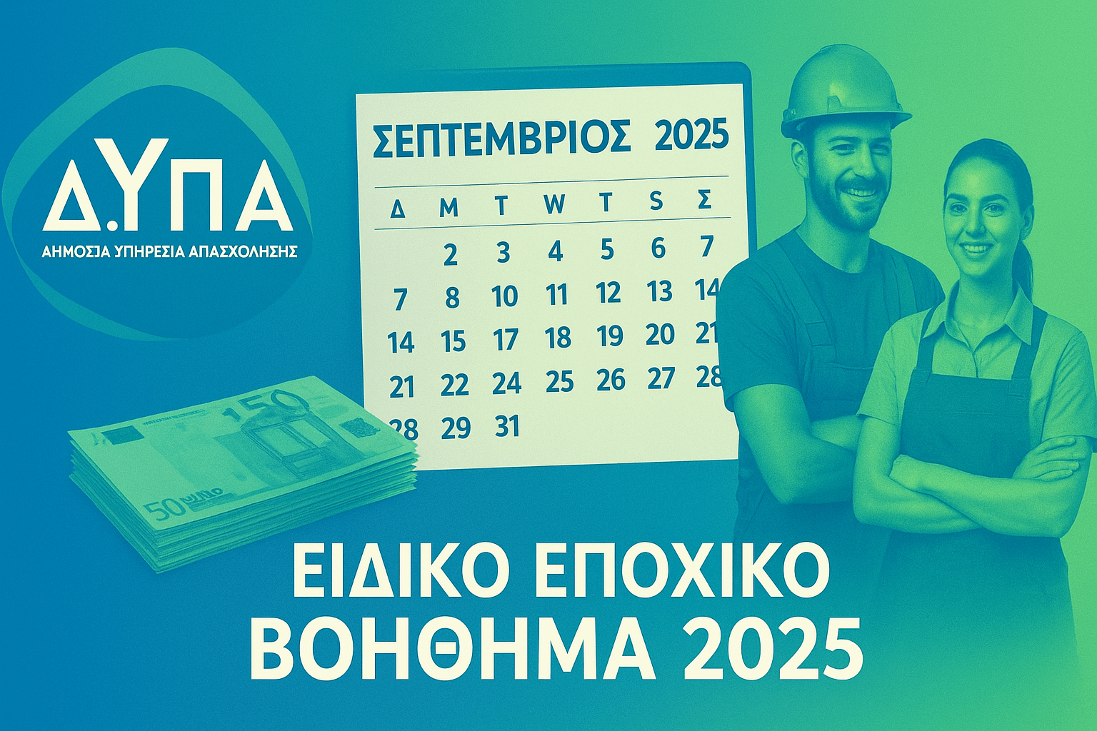οδηγός εποχικού βοηθήματος ΔΥΠΑ 2025