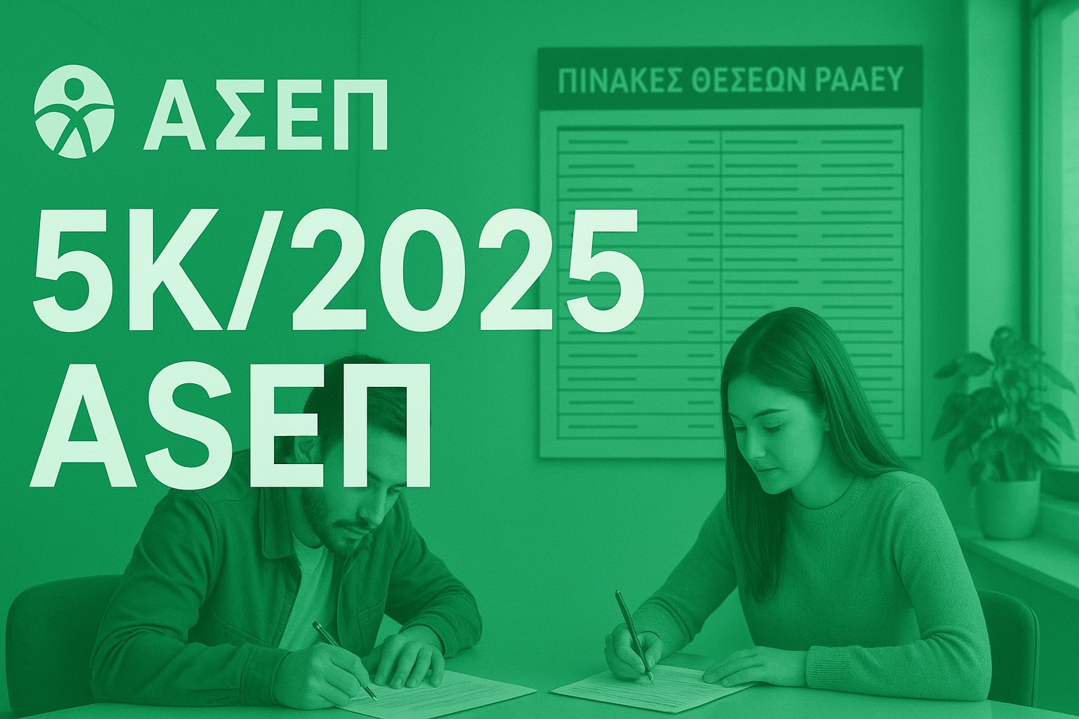 οδηγός προκήρυξης 5Κ/2025 ASEP υποβολή αιτήσεων συμμετοχής ΡΑΑΕΥ