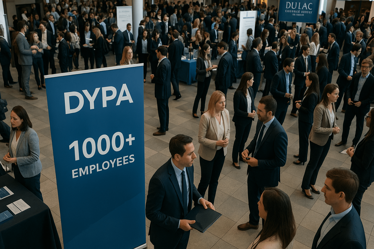 Εικόνα από την Ημέρα Καριέρας της ΔΥΠΑ στα Ιωάννινα με υποψηφίους σε συνέντευξη και πάνω από 1.000 θέσεις εργασίας.